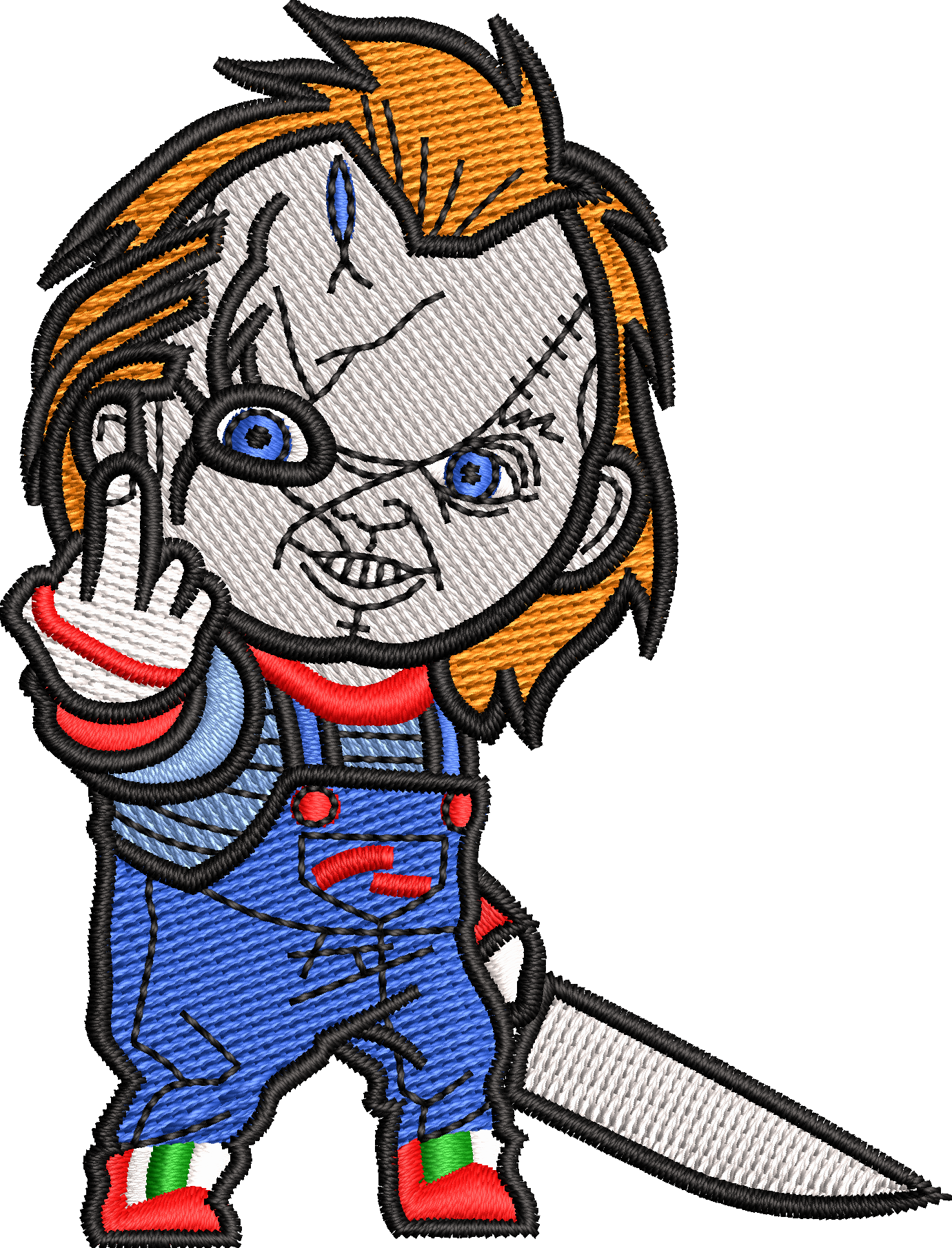 Chucky Embroidered Woven Caps & Visor Hats – Horror Character Headwear