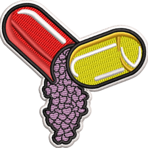 Love Pill Embroidered Woven Caps & Visor Hats – Trendy & Fun Headwear