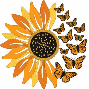 Sunflower Butterflies