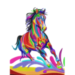 Rainbow Wild Stallion