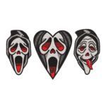 Ghost Face Horror Mask Set of 3