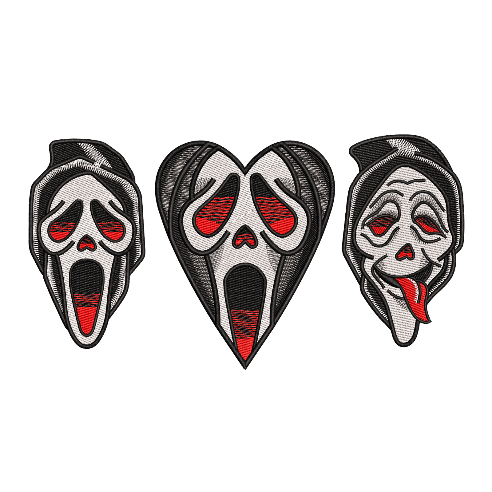 1 Ghost Face Horror Mask Set of 3 - Image 1