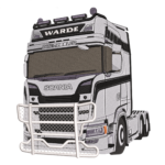 Scania Semi Truck Front View
