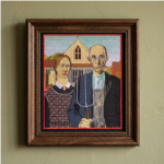 American Gothic Portrait Framed - Image 2