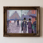 Paris Rainy Street Scene Framed - Image 2