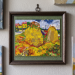 Van Gogh Haystacks Farm Scene Framed - Image 2