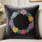 Pastel Flower Circle Wreath - Image 2