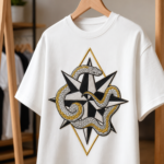 Snake Wrapped Around Compass Star - Image 2