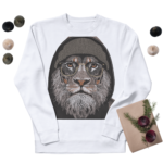 Hipster Lion with Glasses and Beanie - Image 3