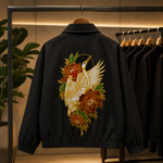 Japanese Crane with Red Peonies - Image 2