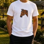 Bay Horse Head with Dark Bridle - Image 3