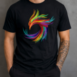 Rainbow Swirl Feather Circle - Image 2