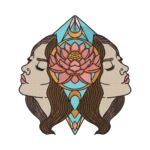 Gemini Twins Lotus Moon